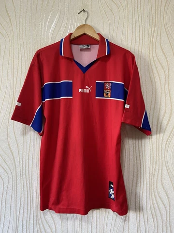 CZECH REPUBLIC 1998 2000 HOME FOOTBALL SHIRT SOCCER JERSEY PUMA sz XL RED Cover