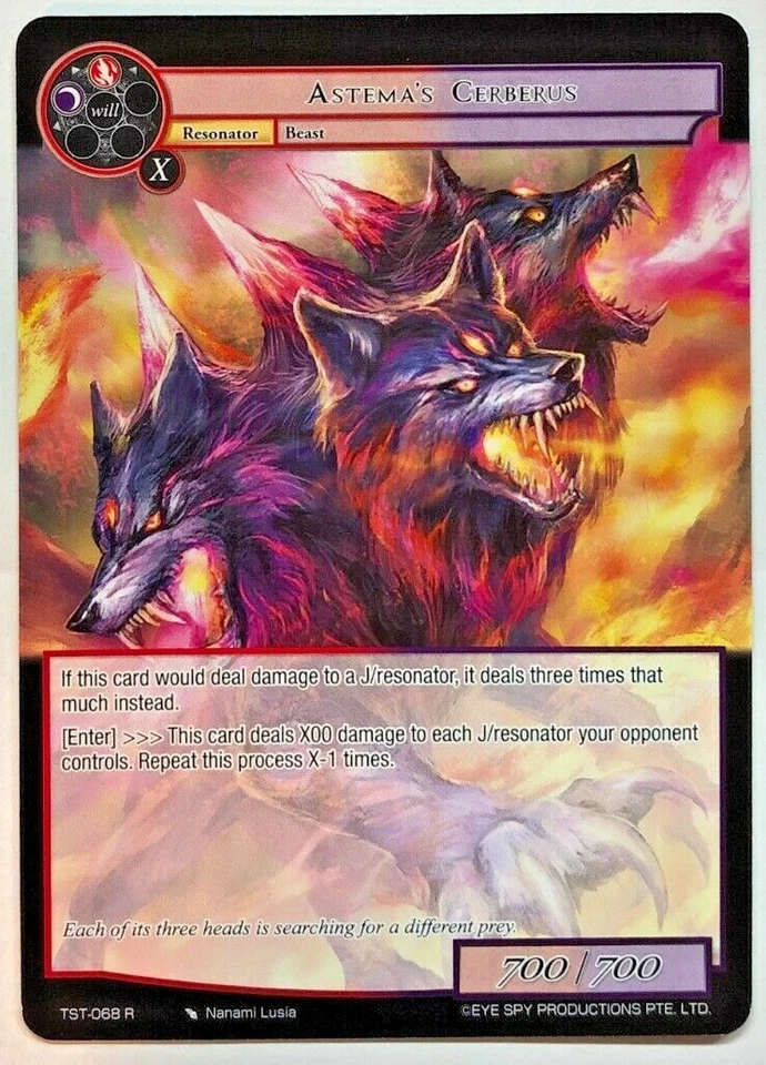 Force of Will The Seventh Astema's Cerberus TST-068 NM/M  - Image 1 of 1