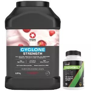 Maxinutrition Cyclone Protein Powder 1.26kg Whey Shake + Maxi Thermobol 90 Tabs - Picture 1 of 16