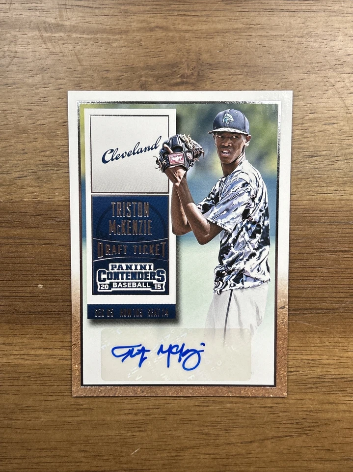 Triston McKenzie 2015 Contenders Draft Ticket Auto #27 Cleveland Guardians - Image 1 of 3