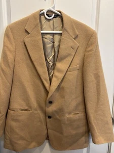 Blazer Polo Ralph Lauren Cabello Camel Para Hombre Talla 41 (2) Botón Hecho en EE. UU. De Colección - Imagen 1 de 9