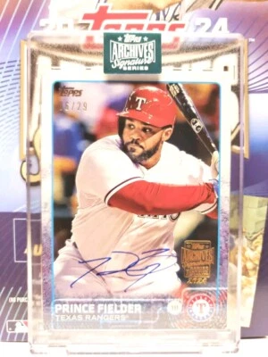 2024 Topps Archives Signature Series Prince Fielder /29 Auto 2015 Topps #422 - Image 1 of 2