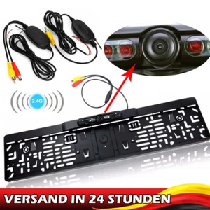 Funk Rückfahrkamera Kennzeichen Kabellos Einparkhilfe Nummernschild 170° IR LED. - Bild 1 von 16