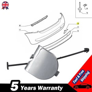 Rear Bumper Towing Hook Eye Cover Cap Chrome 735455393 For Fiat 500 500C 07-15 - Picture 1 of 11