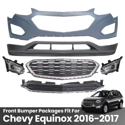 Front Bumper Cover Assembly Grille For 2016 2017 Chevy Equinox with Fog Light Foto 1 de 4