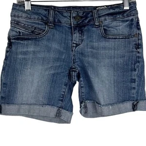 Fox Hesher Short Blue Denim Shorts Women's Size 3/26 - Picture 1 of 11