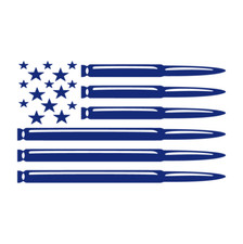 American Bullet Flag Made in USA Multiple colors 21 in (H) x 36in (W)