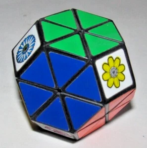 Vintage Wonderful Puzzler Flowered Jewel Puzzle Game 80s 1980s Cube (VERY Rare!) - Picture 1 of 2
