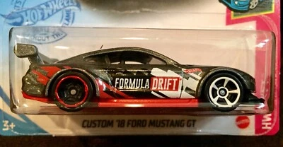 2021 Hot Wheels CUSTOM '18 Ford Mustang GT (4/5 HW Formula Drift) 127/250 -MINT - Image 1 of 4