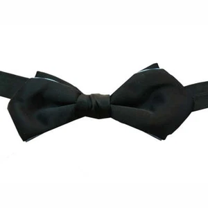 Pajarita negra con ribete azul y forma de diamante preatada para niños - Imagen 1 de 1