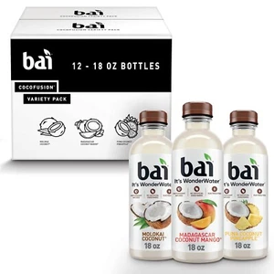 Bai Confezione Varietà Cocco, Bevanda Acqua Infusa Antiossidante, con Vitamina C - Foto 1 di 6