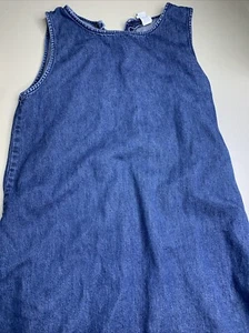 Vintage Gap Denim Jumper Dress Blue Girls 2XL (14-16) - Picture 1 of 5
