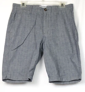 Pantalones Cortos Goodfellow & Co. Azul Tilo Dobby Chambray Algodón 10.5" Entrepierna 30 - Imagen 1 de 2