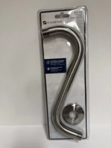 Glacier Bay S-Style Shower Arm 11” w/ Flange Steel Brushed Nickel 813-330 New - Picture 1 of 3