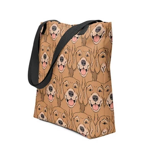 Bolso retro Golden Retriever perro compras biblioteca bolsa piscina regalo - Imagen 1 de 18