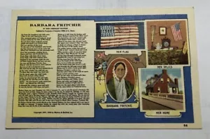 Barbara Fritchie Poem Postcard (D3) - Picture 1 of 2
