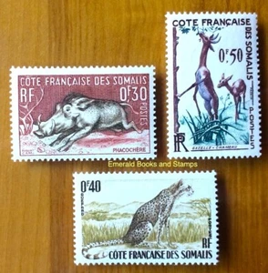 EBS French Somaliland 1958 - Wild Animals - SO 287-289 - MNH** - Picture 1 of 1