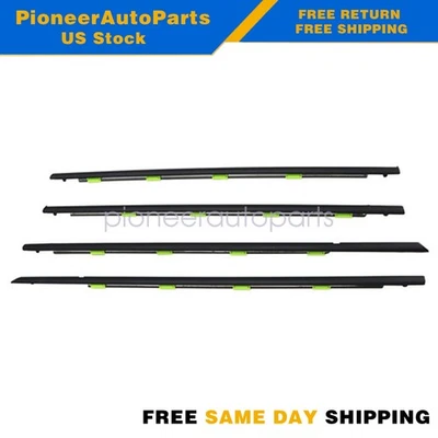 4 Pcs Weatherstrip Window Seal Molding For Honda Civic Sedan 1996-2000 1.6L — 第 1/4 张图片