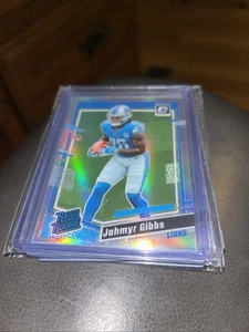 Panini Donruss Optic-Rated Rookie Jahmyr Gibbs #236 Silver Holo Prizm (RC) 2023 - Imagen 1 de 6