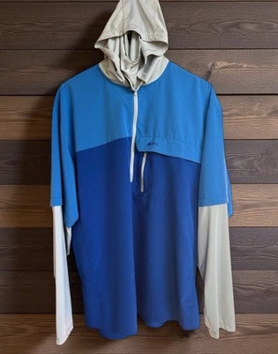 Silver Bait Hoodie Shirt Mens Sz XL Fishing Zip Vented LS UPF 50 Coastal Boating - Image 1 of 4