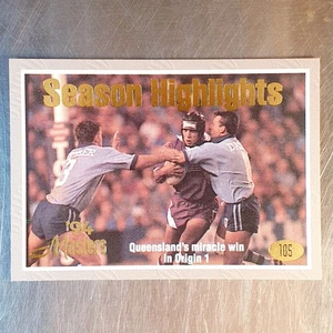 1994 Dynamic Masters Series 3 Rugby League NRL Season Highlights Card Origin - Bild 1 von 2
