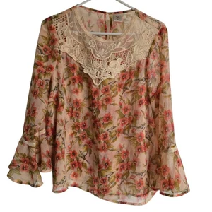 Disney LC Lauren Conrad Schneewittchen Bluse Vogel Oberteil Pullover Gr. L - Bild 1 von 6