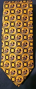 J Garcia Collector’s Edition Tie IX Yellow Black Geometric Rings Designer USA - Picture 1 of 3