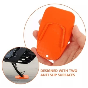 Plate Side Stand Pad Case Puck Plastic ABS Kickstand Bike Motorcycle - - Foto 1 di 20