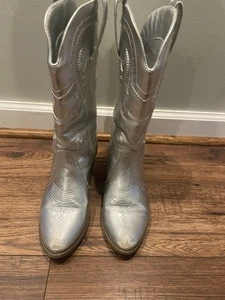 silver cowgirl boots - Picture 1 of 4