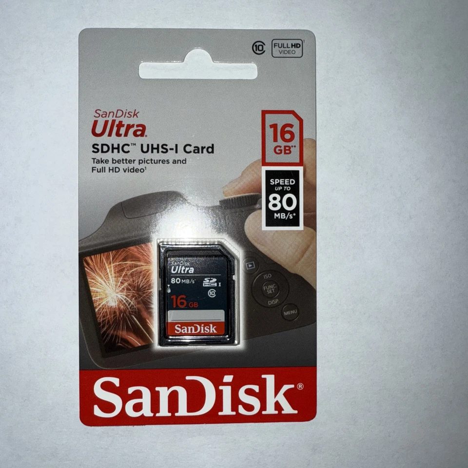 SanDisk 16GB Ultra UHS-I SDHC 80 MB/s Memory Card - Image 1 of 1