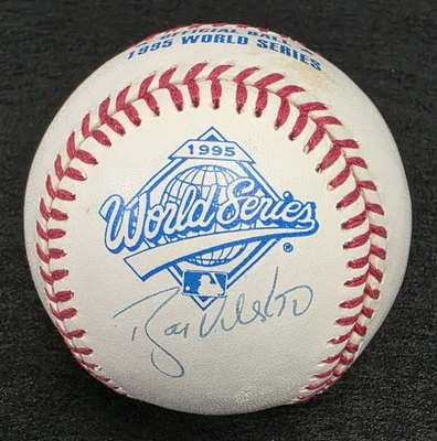 1995 Ryan Klesko Firmado Oficial Serie Mundial Béisbol-ATLANTA BRAVES-JSA Foto 1 de 4