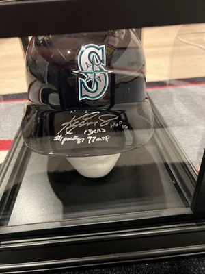 Ken Griffey Jr. Шлем с надписью ограниченный выпуск 1/1 Tristar с чехлом - Изображение 1 из 4