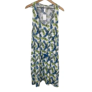 Cacique NWT Pineapple Drop Waist Casual Lounge & Sleep Dress Sz 26/28 - Picture 1 of 9