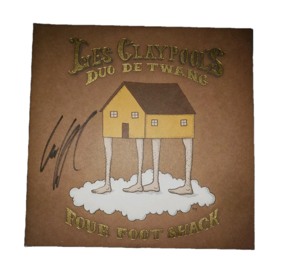 Primus SIGNED Autographed Les Claypool Duo De Twang Vinyl 2 LP - Auto W/ Proof - Image 1 of 4