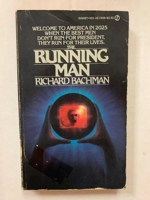 Richard Bachman, The Running Man, Stephen King pseudonym, rare htf horror, - Image 1 of 4