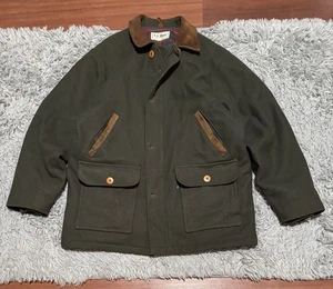 Vintage LL.Bean Men’s 100% Wool Jacket, XL Green/Brown/Plaid - Picture 1 of 13