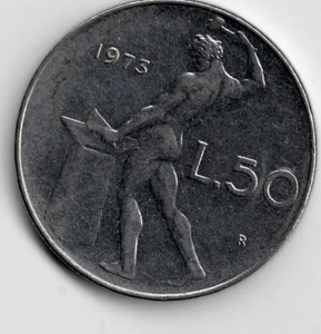 Italy: 50 Lire 1973 - Picture 1 of 2