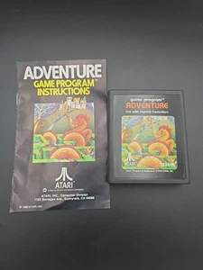 Atari 2600 ADVENTURE Game Cartridge with Manual - Picture 1 of 5
