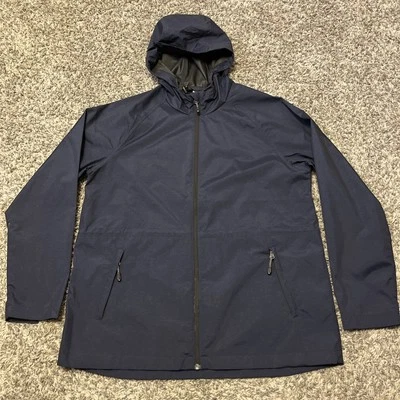 Chaqueta cortavientos 32* Genial para mujer mediana azul marino con capucha ventilada cintura ceñida Foto 1 de 4