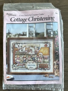 Nuevo Kit Punto de Cruz Better Homes #79-039537 Casa Bautizo Anuncio de Nacimiento - Imagen 1 de 5