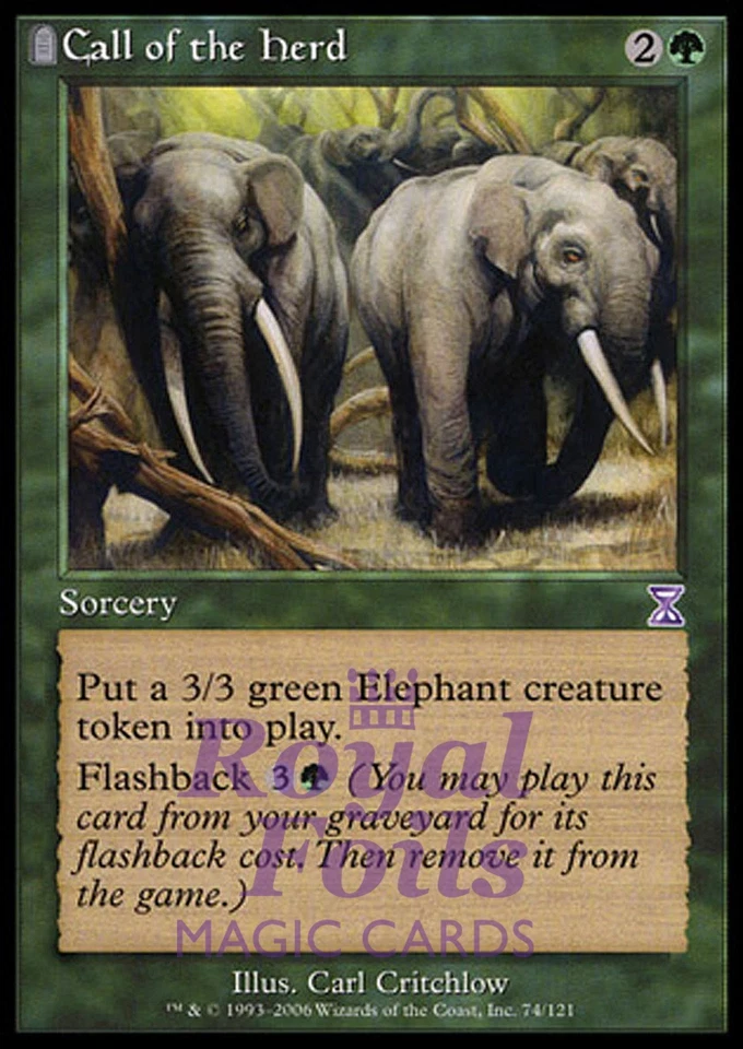 Call of the Herd 1x MTG TSS Time Spiral Timeshifted MINT green - Image 1 of 1