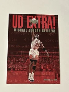 1998-99 Oberdeck #UDX Michael Jordan zieht sich zurück Bulls P550 - Bild 1 von 2