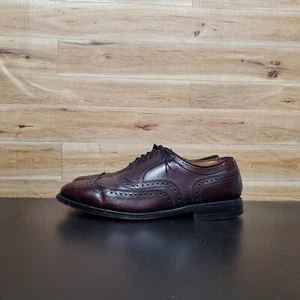 Allen Edmonds Fairhaven burgundische Wingtip Lederschuhe Herren Größe 9D - Bild 1 von 11