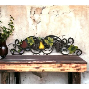 Sonoma Villa Metal Tuscan Centerpiece Pear Grape Apple Celebrating Home Direct - Picture 1 of 13