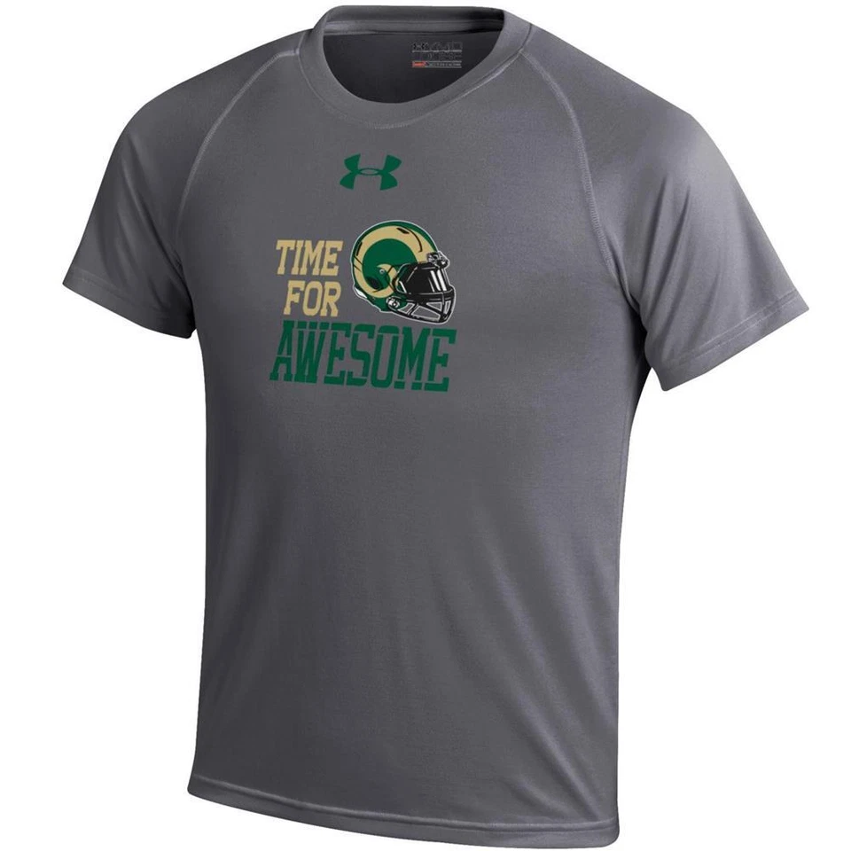 Carbon Heather Under Armour Colorado State Rams Boy's Tee - Image 1 of 1