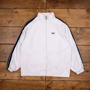 Chaqueta deportiva Reebok XL blanca vintage - Imagen 1 de 9