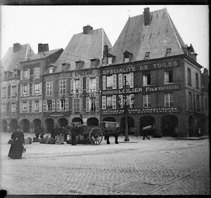 CHARLEVILLE 1912 - Négatif Verre - Place Ducale Marché - 1712-6 - Picture 1 of 1