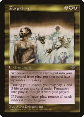 MTG Purgatory NM Mirage MIR English Reserved List Magic Gathering card - Image 1 of 3