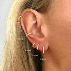 Gold Silver Ear Stack Micro Hoop Earrings Stainless Steel