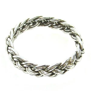 Geflochtener Wikinger Ring 925er Silber Symbol Schmuck NEU - Bild 1 von 1